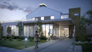 Artist's impression of Bicester Community Hospital