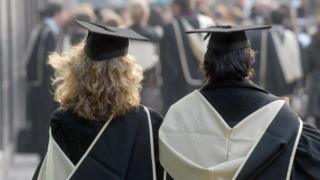 Students on graduation day