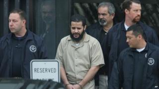Mufid Elfgeeh is taken out of Federal Court in Rochester, New York 18 September 2014