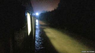 The stranded train