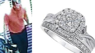 CCTV image of the man and the engagement ring