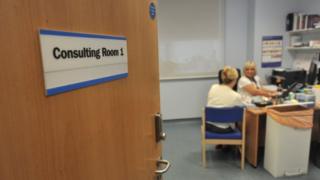 Doctors surgery consulting room