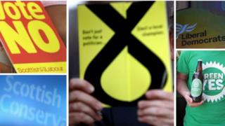 Scottish party logos and slogans