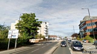 The A4 in Slough