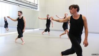Deaf Men Dancing rehearsal