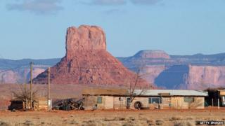 File photo: A house on the Navajo Indian Reservation, Arizona, United States, 5 December 2002