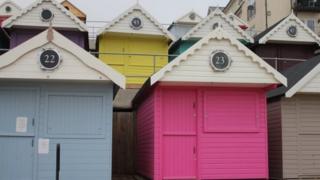 Beach huts