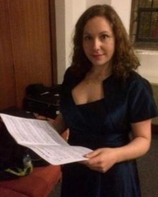Singer Mandy Griffin from the Isle of Man
