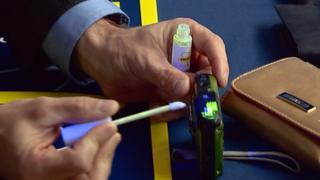 Smart Water being applied to personal possessions