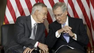 Harry Reid and Mitch McConnell (10 September 2014)
