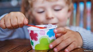 Child eating ice cream