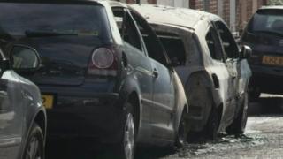 Cars destroyed in arson attack