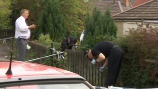 Police officers at scene