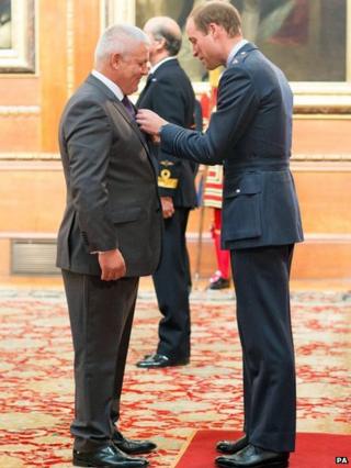 Warren Gatland and Prince William