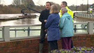 David Cameron visits Upton upon Severn