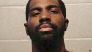 Alton Nolen seen in a booking photo in Oklahoma on 1 October 2014