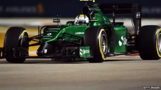 Marcus Ericsson's Caterham car