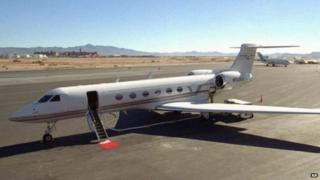A Gulfstream jet