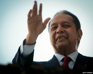 File photograph of Jean-Claude Duvalier