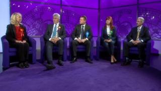 The five candidates for the Heywood and Middleton by-election