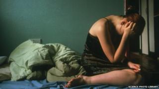Depressed girl
