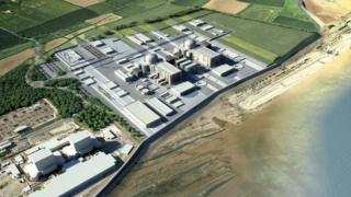 Artist's image of the Hinkley Point C plant