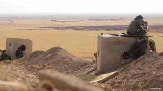 Syrian Kurdish People's Protection Units (YPG) near Ras al-Ain - 9 October