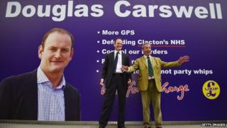 UKIP's Douglas Carswell and party leader Nigel Farage
