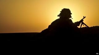 Anonymous British soldier in Afghanistan