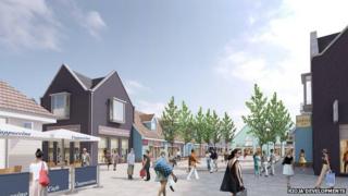 Artist's impression of site
