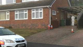 Scene of crime in Rockingham Drive