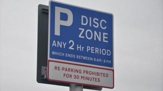 Guernsey parking sign