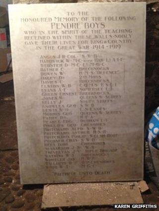 Pendre war memorial