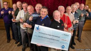 The Penygroes Rugby Club lottery syndicate winners