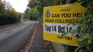 Accident scene in Bruton