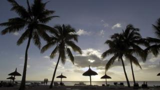 Mauritius at dusk