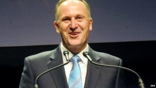 New Zealand's Prime Minister John Key at an event in Auckland, New Zealand - 20 September 2014