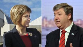 Nicola Sturgeon and Alistair Carmichael