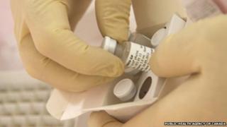Ebola vaccine prepared for shipping to the WHO