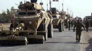 Afghan troops in Helmand province, 18 October