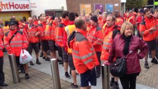 Unofficial postal workers strike