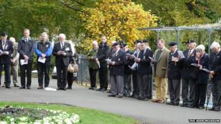 Commemoration service in Dorchester's Borough Gardens