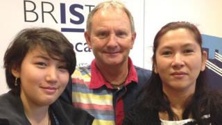 Rhian, 14, Kevin and Mae Draper