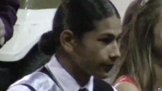 Jaylen Fryberg during a homecoming celebration at Marysville-Pilchuck High School this month, 17 Oct