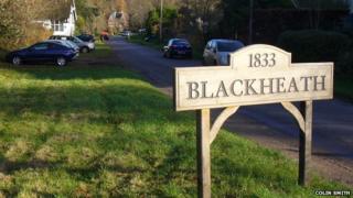 Blackheath village in Surrey