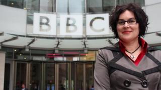 Alana Valentine at BBC Broadcasting House, London. Oct 2014