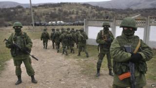 Russian troops in Crimea - file pic