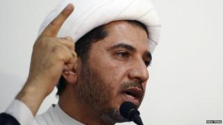General-Secretary of Al Wefaq, Ali Salman speaks in Manama, Bahrain on 11 October 2014