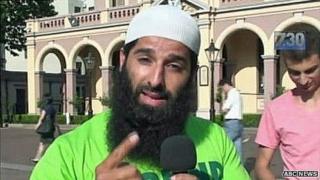 Mohammad Ali Baryalei, in image obtained from the Australian Broadcasting Corporation
