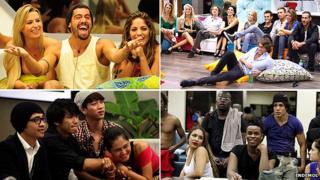 Clockwise from top left: Big Brother Brazil, Italy, South Africa and Vietnam